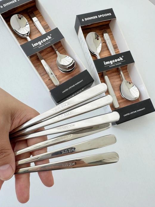 6支装29.9六件套勺子出口欧美厨具品牌SUS304食品级不锈钢外网售价11.42美元！折合要82元基地直邮 商品图6