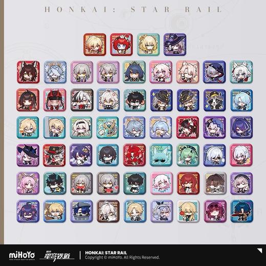 miHoYo 米哈游/崩坏 星穹铁道 帕姆展览馆 马口铁徽章 方形吧唧 国谷 商品图0