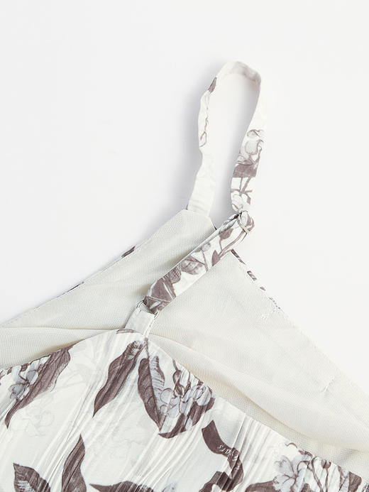 2025新款秋装中长款碎花吊带连衣裙 商品图2