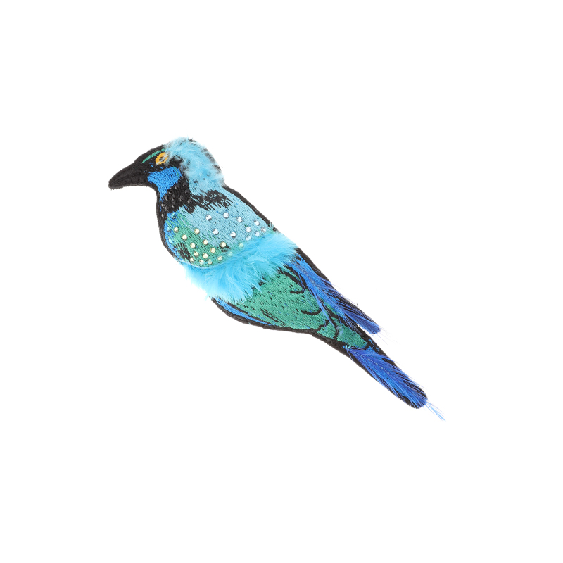 sheme刺绣鸟儿胸针三色可选