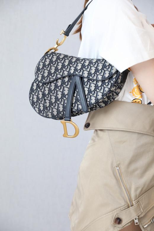 迪奥-Oblique  中号老花马鞍手袋（LZ） 商品图4