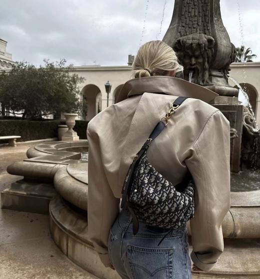 迪奥 D-Journey 手袋 饭盒包 老花配皮（CB） 商品图8