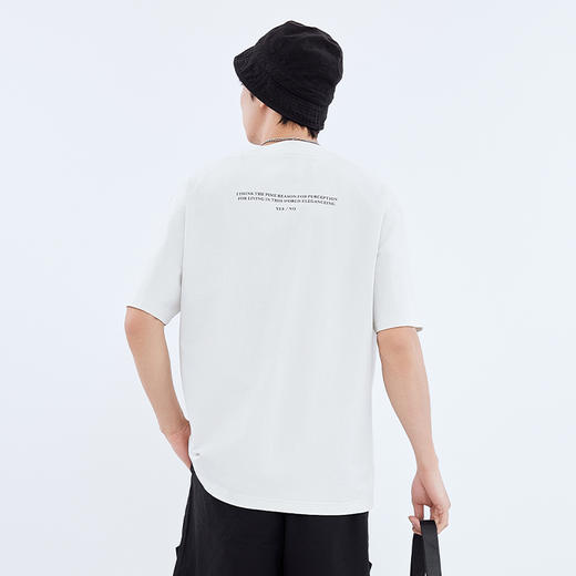 【新品上新】HX 夏季圆领短袖微宽松T恤Z102520066101/02 商品图8