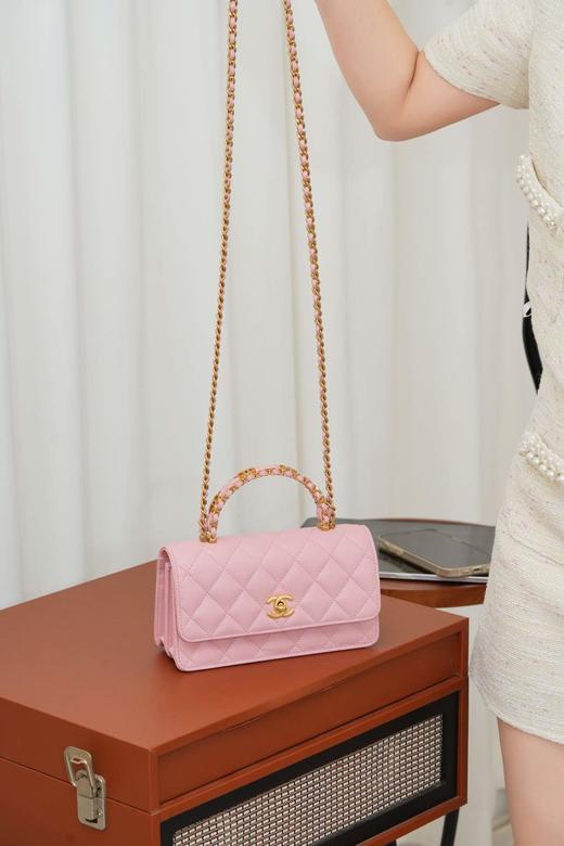 香奈儿 25B 双手柄  粉色（LZ） 商品图10