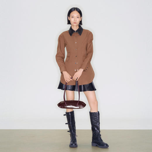 lost in echo2025早秋新款沙漏型个性修身收腰工装夹克休闲外套女 商品图2