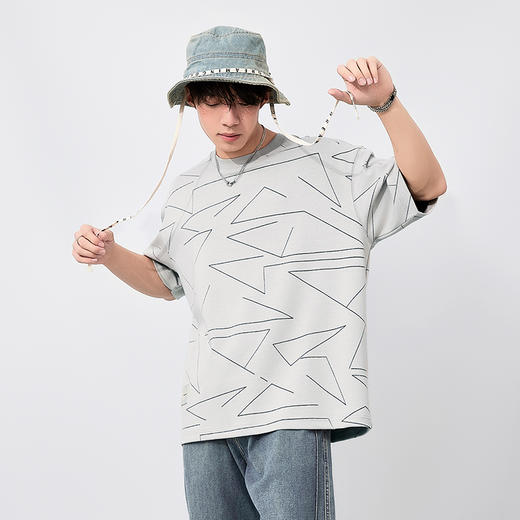 【新品上新】HX 夏季圆领短袖T恤Z102520002101/02 商品图3