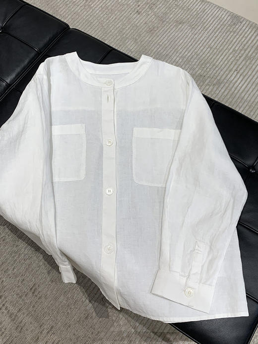 【高品质私服】【IC亚麻平纹衬衫】保留亚麻天然褶皱慵的懒韵味与麻节肌理，尽显休闲随性，质朴与清新格调G1471-CC【无标出货 介意慎拍】 商品图13