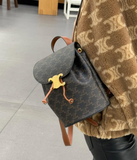 赛琳  BONNIE光滑牛皮革背包（LZ） 商品图5