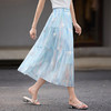 【专属特价】熙世界法式浪漫度假风雪纺半身裙女2025年夏日新款晕染绣花蛋糕裙 商品缩略图4