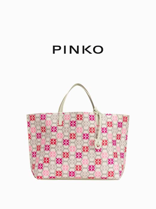 PINO经典老花撞色大容量手提托特包PIN051A1EM 商品图1