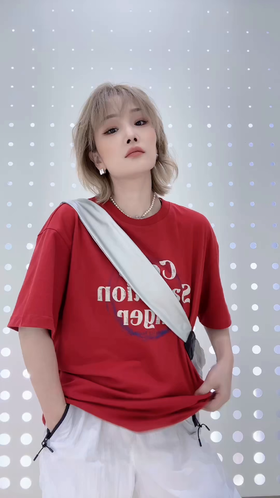 NC圆领印字母短袖T恤50624（红）秋季 953011820321