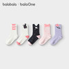 巴拉巴拉balaOne儿童袜子秋冬女棉袜儿童宝宝中大童甜美袜五双装 商品缩略图2