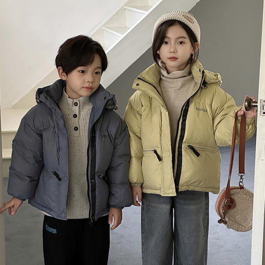 🔥🔥🔥反季特价！大小码齐全【胖胖象】填充国标90绒！儿童印花羽绒服中小童宝宝保暖棉外套小孩棉袄棉服聚 商品图1