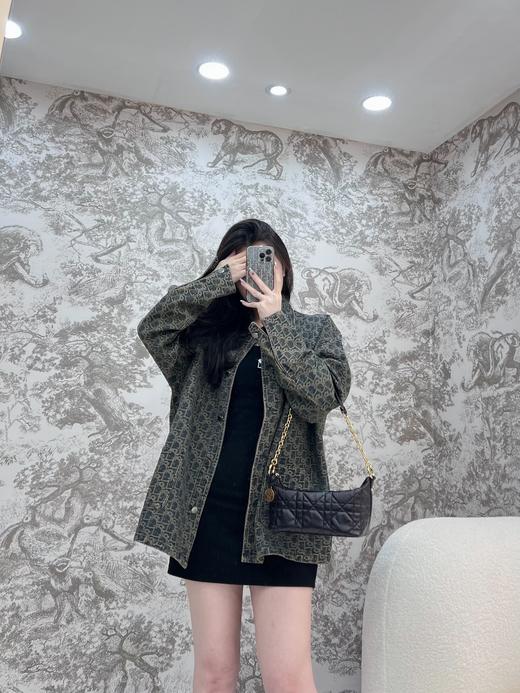 迪奥STAR HOBO 链条手袋 褶皱牛皮/黑色（MM） 商品图4