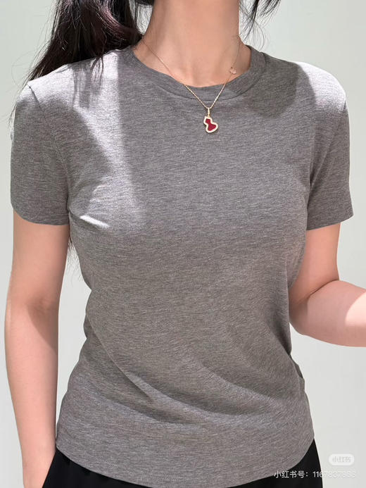 【断码捡漏清仓】Theory修身版 短款 经典 匹马棉短袖 圆领T恤 商品图9