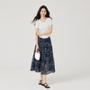 【07/23新品】熙世界0压感复古印花半身裙女夏季2025年新款高腰显瘦a字雪纺半裙 商品缩略图3