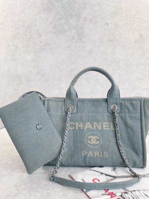 香奈儿  春夏水洗做旧牛仔沙滩包  单肩包  手提包 （LZ） 商品图1