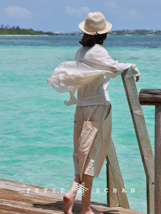 PETIT SCHAN小闪 CLO#869 on the same wavelength 同频 一千零一夜系列长绒棉纯棉轻薄长袖衬衫 商品图5