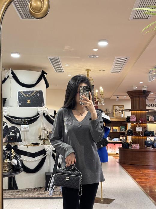 香奈儿 25c 饭盒包内里经典涂鸦银链logo手提包斜挎包小牛皮颗粒（LZ） 商品图2