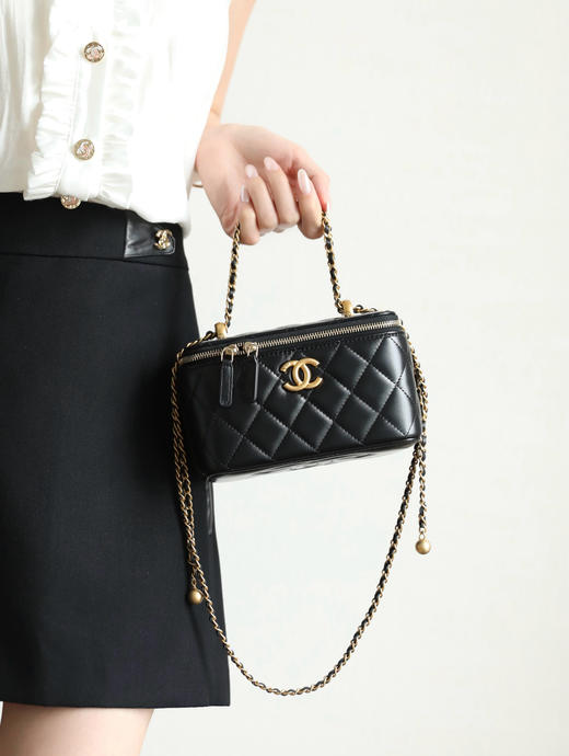 香奈儿 25S 春夏 双金珠化妆盒子白色 （LZ） 商品图5