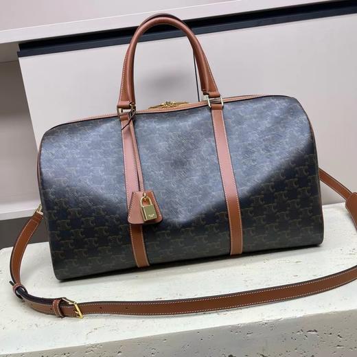 赛琳 中号标志印花牛皮革旅行包（LZ） 商品图4