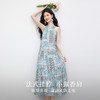 【专属特价】熙世界民族风无袖挂脖连衣裙女夏日新款波西米亚复古印花露肩长裙 商品缩略图1