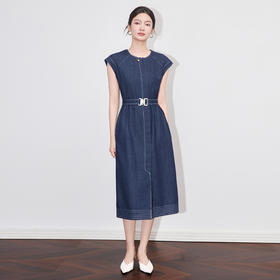 「高货wl」全新升级【铂金会员358/天猫479/差价121】(65549)洛诗琳气质休闲牛仔连衣裙2025夏季新款收腰显瘦裙子女