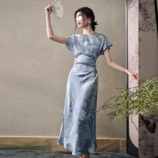 裁缝学苑AQ507新中式国风旗袍连衣裙纸样女装收腰显瘦裙子样板 商品图2