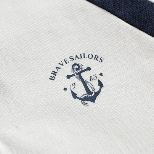 马克珍妮女童海军学院长袖T恤 儿童薄卫衣2025年秋装新款551209 商品图3