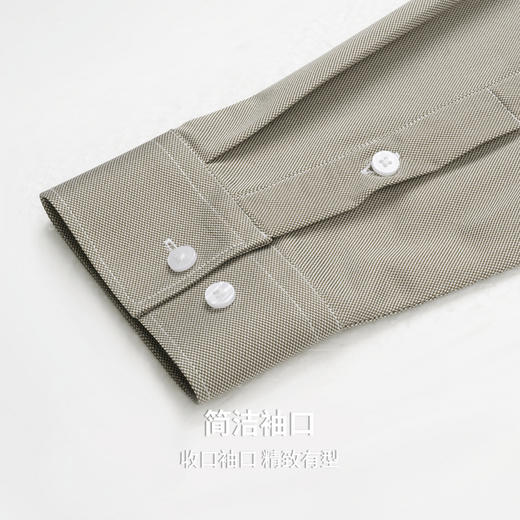 圣得西男士翻领经典长袖衬衫2025年秋季通勤易打理挺括有型上衣男 商品图9