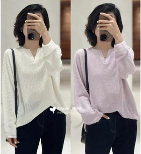 重磅推荐   he丝麻镂空罩衫长袖针织衫  夏日必备 丝麻针织衫