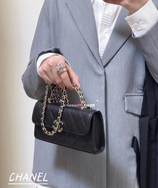 香奈儿 多色双尺寸！皮穿链手柄手机包，第一眼看到就深深爱上！（LZ） 商品图3