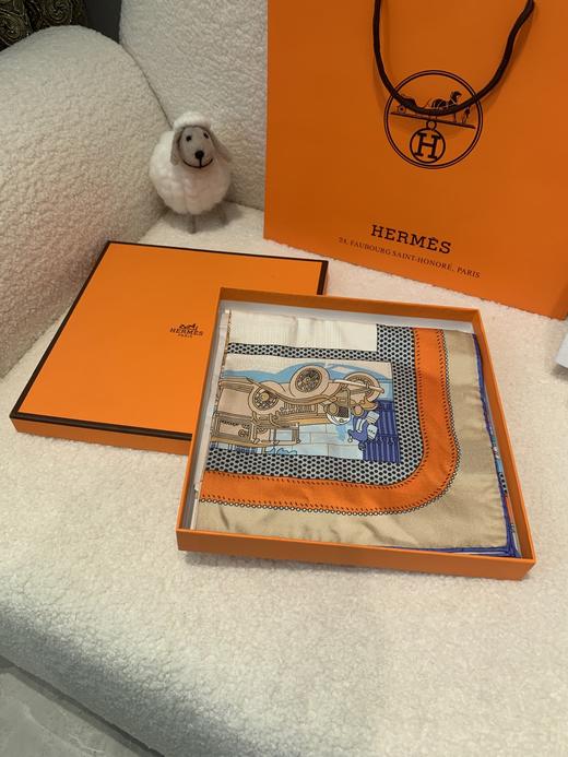 爱马仕围巾 专柜爆款立体呈现图案纹路实物档次极高（EJ*MM） 商品图5