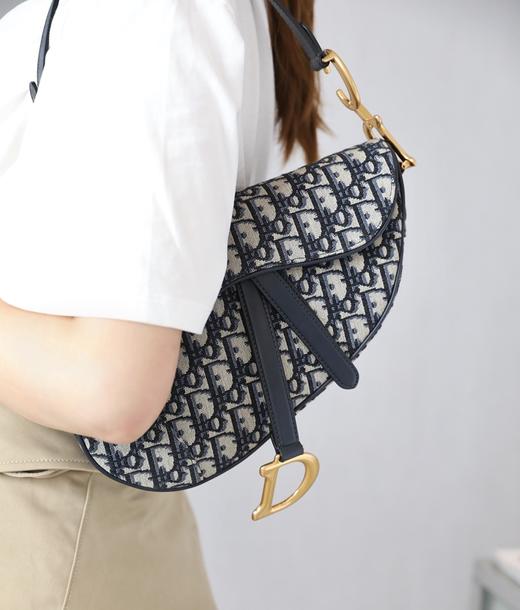 迪奥-Oblique  中号老花马鞍手袋（LZ） 商品图5