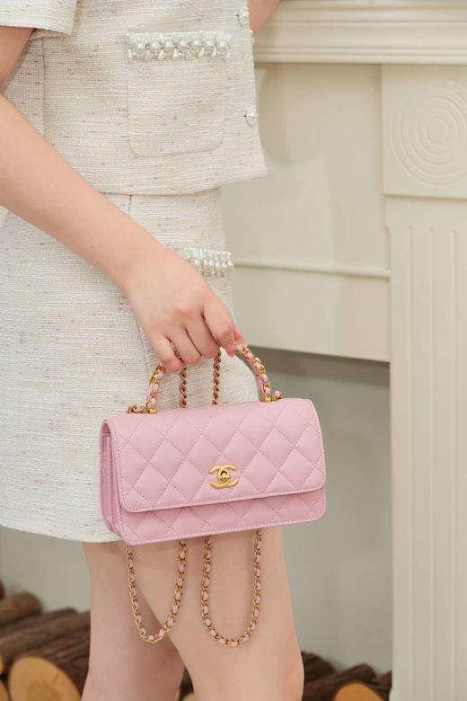 香奈儿 25B 双手柄  粉色（LZ） 商品图8