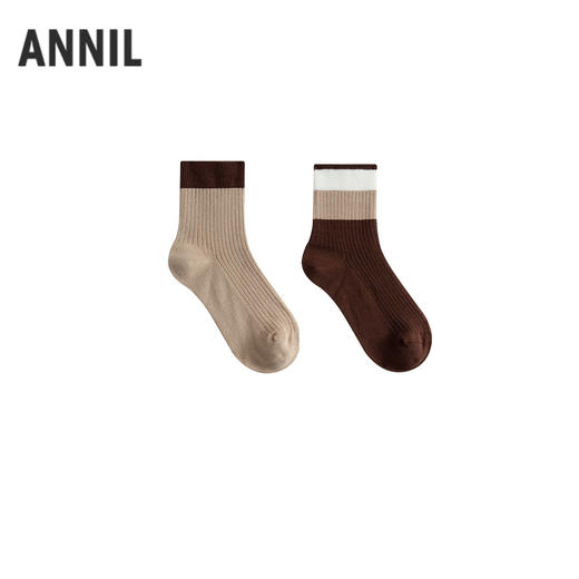 【实体店同款】男女童中袜两双装秋季新款安奈儿童装JM537488 商品图1