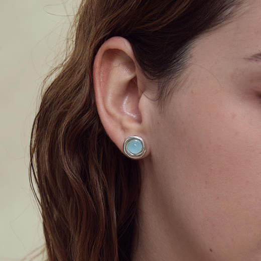 ARSIS｜曦海系列 曦海冰蓝耳钉 商品图3
