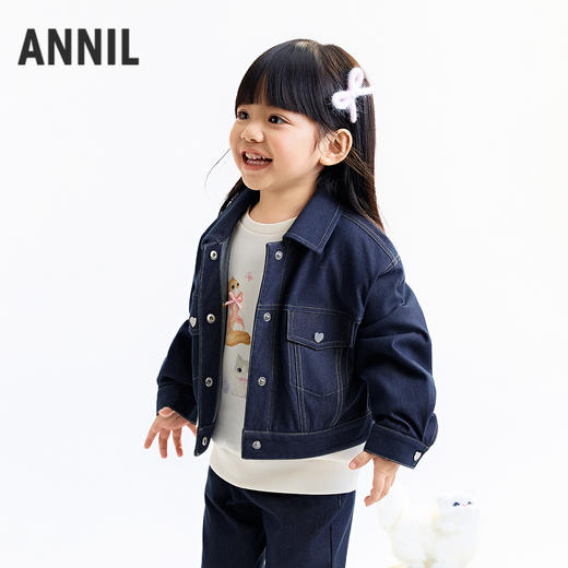 【实体店同款】女童夹克外套秋季新款安奈儿童装XG535353 商品图2