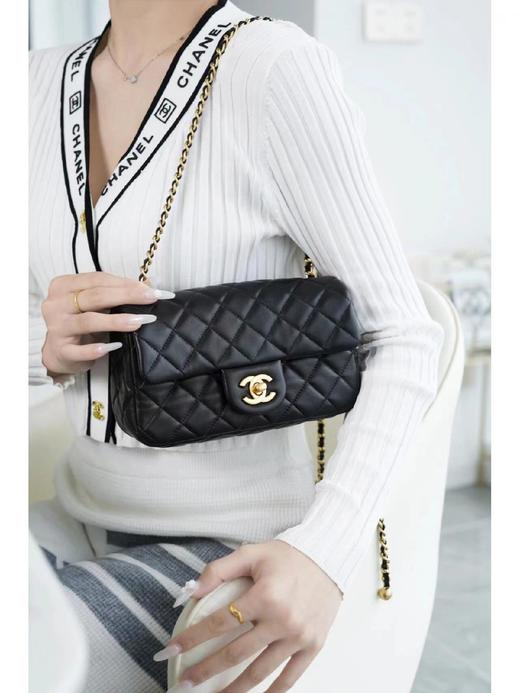 香奈儿-编织金球包 |  大mini 黑色链条包（LZ） 商品图2