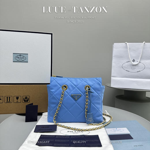 普拉达-金链菱格流浪包（LZ） 商品图1