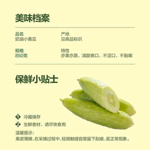 MM 山姆 奶油小黄瓜 850g 商品图1