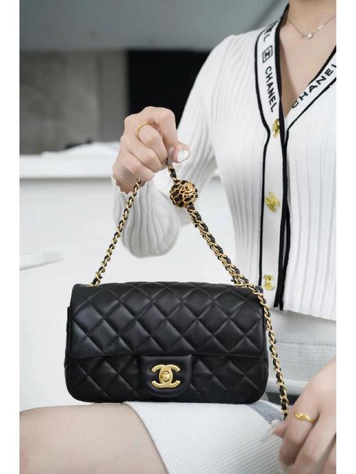 香奈儿-编织金球包 |  大mini 黑色链条包（LZ） 商品图8