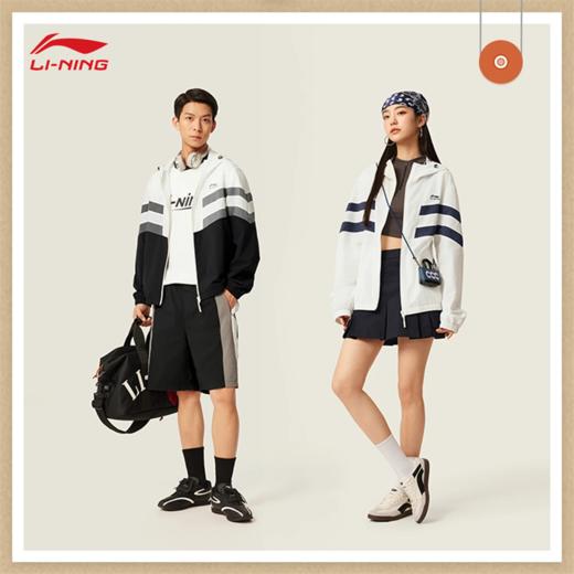 李宁运动潮流系列男女同款防晒宽松运动风衣AFDV701 商品图2