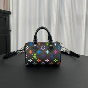 驴家 2025村上隆联名 黑三彩 Speedy Nano小枕头包   （LZ*MM）