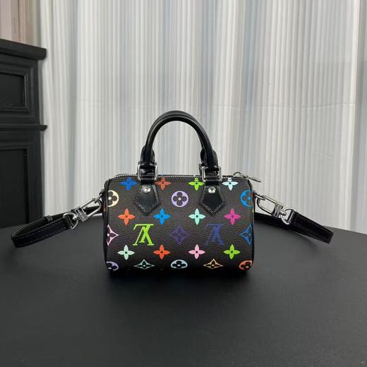 驴家 2025村上隆联名 黑三彩 Speedy Nano小枕头包   （LZ*MM） 商品图0