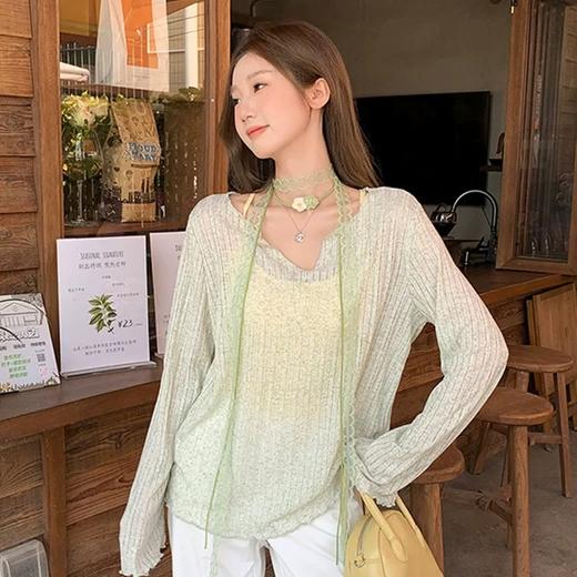 法式微透木耳边罩衫｜慵懒随性中带着一丝纯欲，谁穿谁好看 商品图7