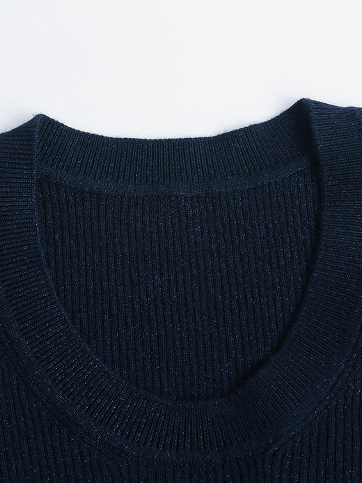 中袖圆领修身版弹力打底针织衫 商品图2