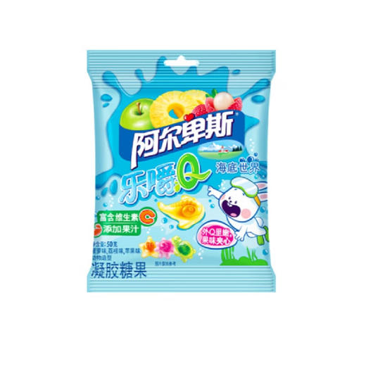 阿尔卑斯乐嚼Q海底世界凝胶糖果50g/袋 商品图0