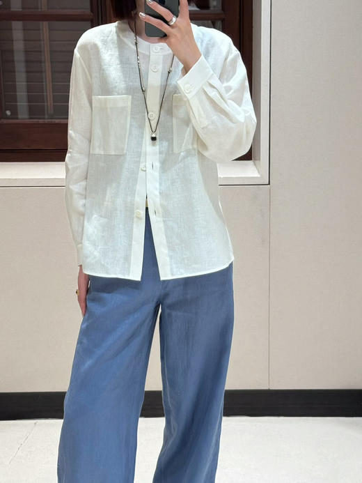 【高品质私服】【IC亚麻平纹衬衫】保留亚麻天然褶皱慵的懒韵味与麻节肌理，尽显休闲随性，质朴与清新格调G1471-CC【无标出货 介意慎拍】 商品图9