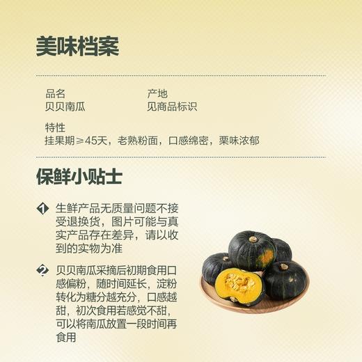 MM 山姆 贝贝南瓜 2.2kg 商品图2